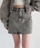 【ヘザー/Heather】のDenim ポケットミニスカート 人気、トレンドファッション・服の通販 founy(ファニー) ファッション Fashion レディースファッション Fashion for Women スカート Skirts ミニスカート Mini Skirts スウェット / スエット Sweatshirt, Sweatwear デニム Denim, Jeans Material ポケット Pocket, Pocket Detail ミニスカート Mini Skirt, Short Skirt 人気 Popular, Best Seller 今季 This Season, Current Season 定番 Standard, Basic Item thumbnail グレー|ID: prp329100004558288 ipo3291000000032653753