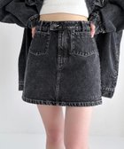 【ヘザー/Heather】のDenim ポケットミニスカート 人気、トレンドファッション・服の通販 founy(ファニー) ファッション Fashion レディースファッション Fashion for Women スカート Skirts ミニスカート Mini Skirts スウェット / スエット Sweatshirt, Sweatwear デニム Denim, Jeans Material ポケット Pocket, Pocket Detail ミニスカート Mini Skirt, Short Skirt 人気 Popular, Best Seller 今季 This Season, Current Season 定番 Standard, Basic Item thumbnail ブラック|ID: prp329100004558288 ipo3291000000032653755