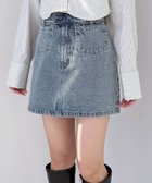 【ヘザー/Heather】のDenim ポケットミニスカート 人気、トレンドファッション・服の通販 founy(ファニー) ファッション Fashion レディースファッション Fashion for Women スカート Skirts ミニスカート Mini Skirts スウェット / スエット Sweatshirt, Sweatwear デニム Denim, Jeans Material ポケット Pocket, Pocket Detail ミニスカート Mini Skirt, Short Skirt 人気 Popular, Best Seller 今季 This Season, Current Season 定番 Standard, Basic Item thumbnail ブルー|ID: prp329100004558288 ipo3291000000032653759