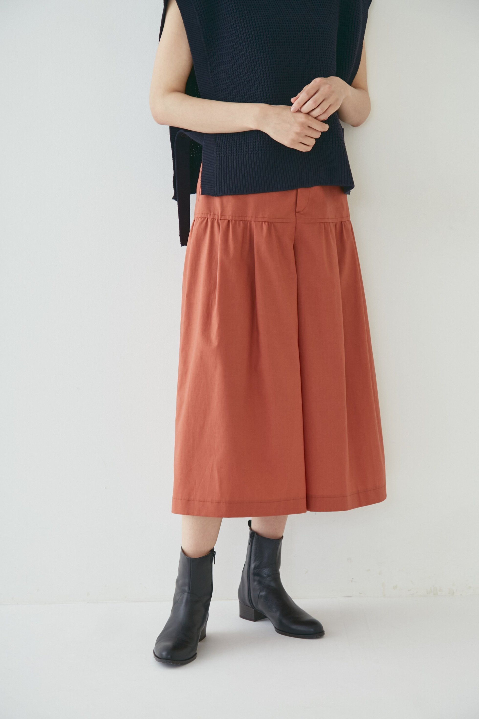 【ヒューマンウーマン/HUMAN WOMAN】のティアードキュロット インテリア・キッズ・メンズ・レディースファッション・服の通販 founy(ファニー) 　ファッション　Fashion　レディースファッション　Ladies' Fashion Online　スカート　Skirt　おすすめ　Recommend　キュロット　Culottes　スタンダード　Standard　夏　Summer　オレンジ|ID: prp329100004558289 ipo3291000000032621191