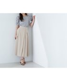 【ナチュラル ビューティー ベーシック/NATURAL BEAUTY BASIC】のサイドバックルフレアスカート ベージュ|ID: prp329100004558292 ipo3291000000032749833