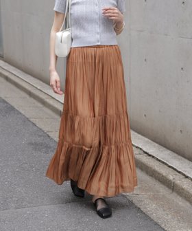 【フリーズマート/FREE'S MART】のシャイニーティアードスカート 人気、トレンドファッション・服の通販 founy(ファニー) ファッション Fashion レディースファッション WOMEN スカート Skirt ティアードスカート Tiered Skirts ギャザー Gather シャイニー Shiny スウェット Sweat バランス Balance |ID:prp329100004558310