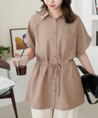 【ディスコート/Discoat】の【5色展開/体型カバー】チュニックシャツ《WEB限定カラーあり》 ブラウン|ID: prp329100004558312 ipo3291000000032224972