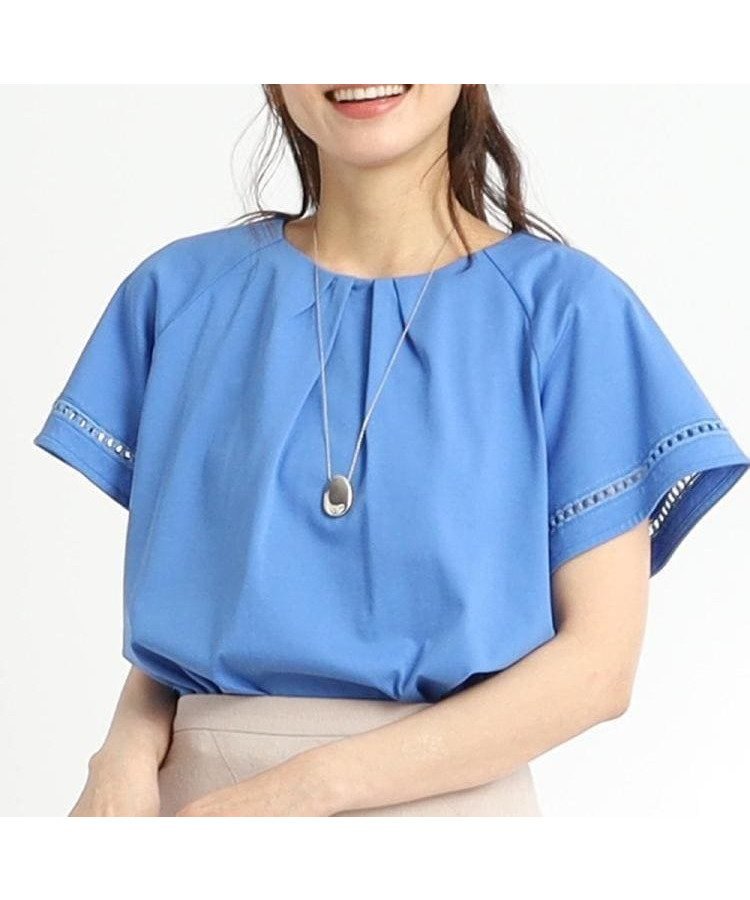 【リフレクト/Reflect】の【夏SALE/UVカット/接触冷感/手洗い可】フレアースリーブカットソー インテリア・キッズ・メンズ・レディースファッション・服の通販 founy(ファニー) 　ファッション　Fashion　レディースファッション　Ladies' Fashion Online　トップス・カットソー　Tops/Tshirt　カットソー　Cut and Sewn　カットソー　Cut And Sew　コンパクト　Compact　ジャージ　Jersey　フレアースリーブ　Flared Sleeves　レース　Race　ワイド　Wide　夏　Summer　ブルー|ID: prp329100004558326 ipo3291000000032654393