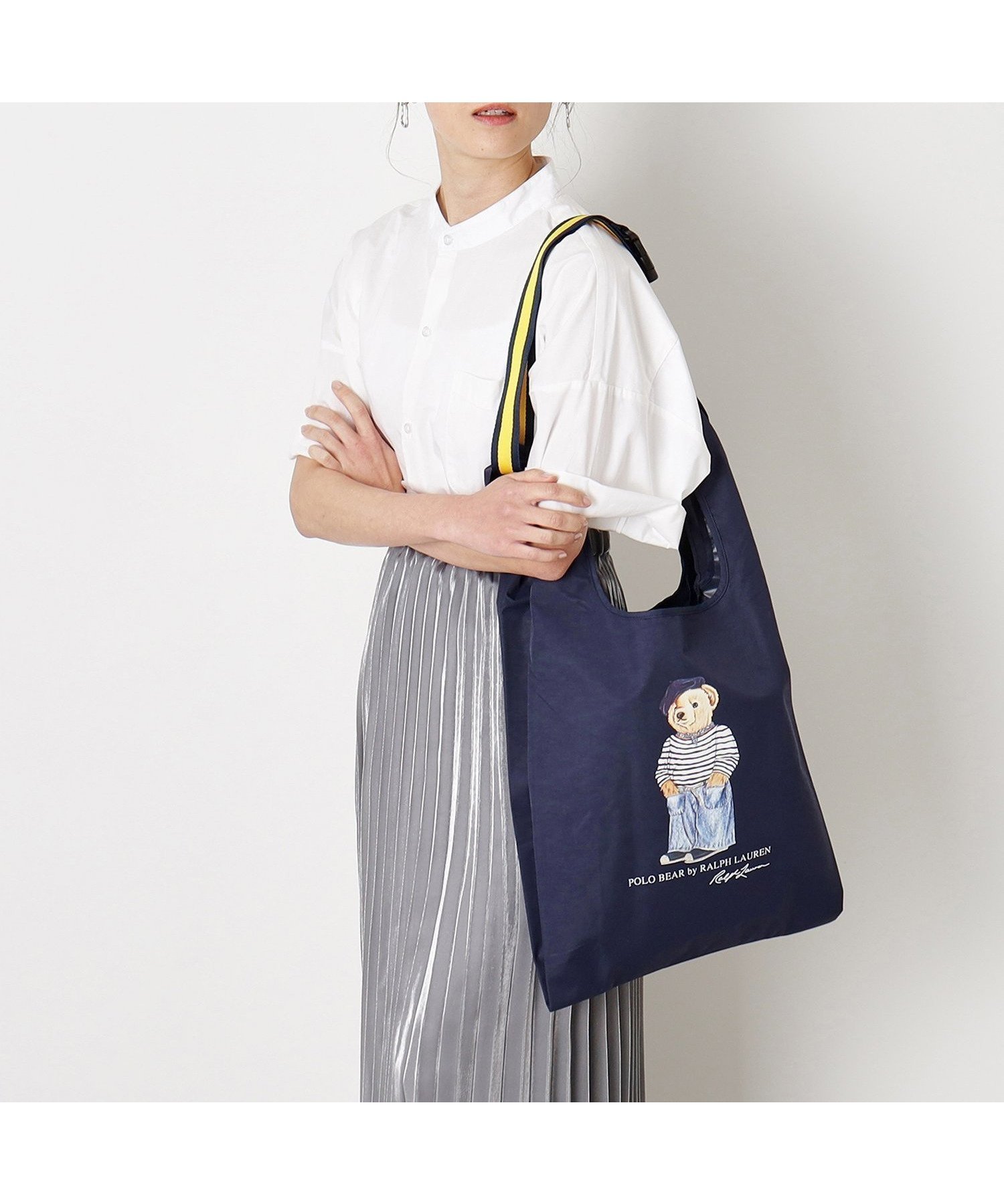 【ムーンバット/MOONBAT】のPOLO RALPH LAUREN(ポロ ラルフ ローレン) レディース ベルト付 レインバッグ 撥水 フレンチベア インテリア・キッズ・メンズ・レディースファッション・服の通販 founy(ファニー) 　ファッション　Fashion　レディースファッション　Fashion for Women　ベルト&ウエストマーク　Belts & Waist Accessories　フレンチ　French, French Style　プリント　Print, Printed Pattern　人気　Popular, Best Seller　ネイビーブルー|ID: prp329100004558362 ipo3291000000032553567