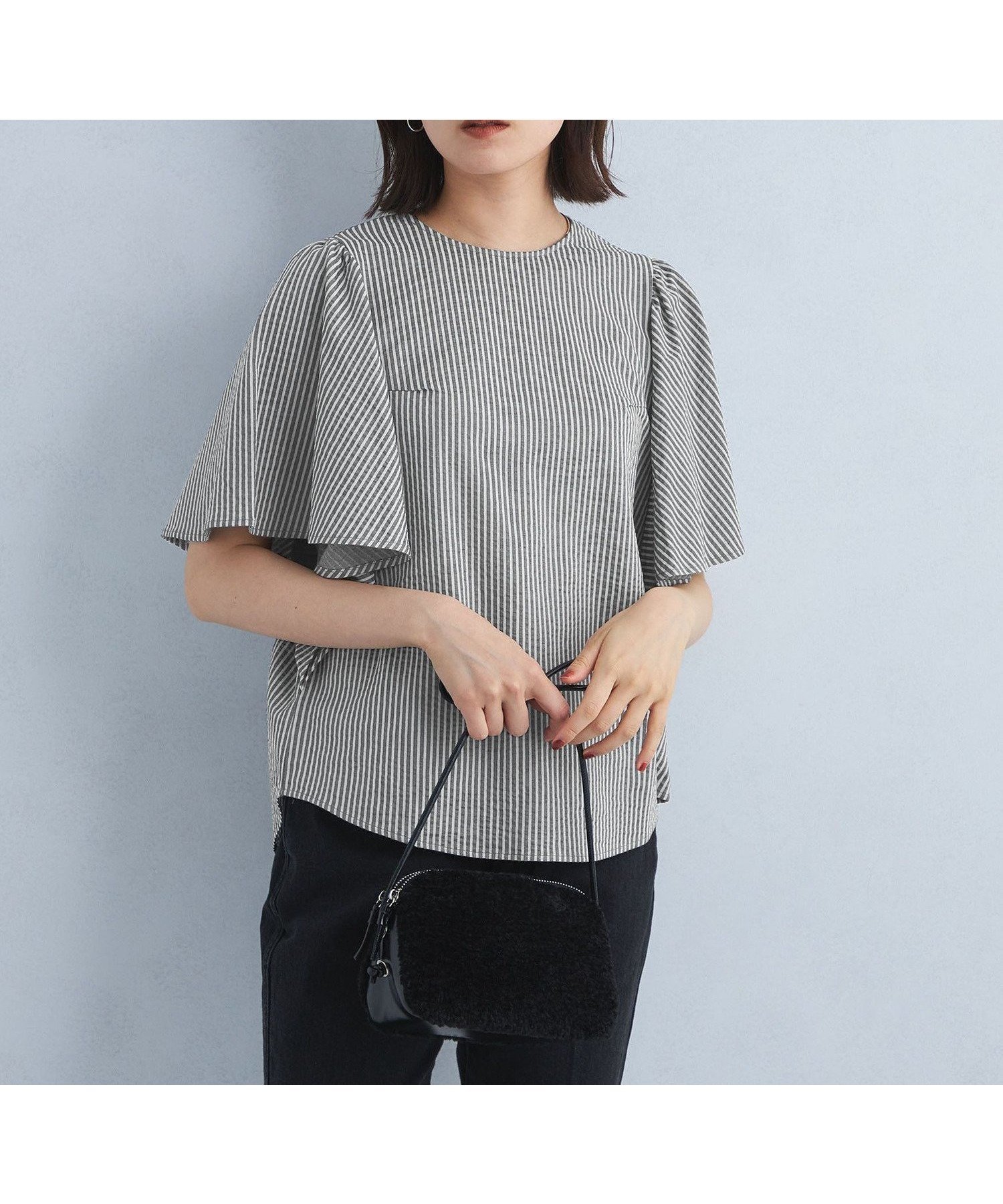 【その他のブランド/Other】のサッカー ドレープ スリーブ プルオーバー カットソー 人気、トレンドファッション・服の通販 founy(ファニー) 　ファッション　Fashion　レディースファッション　Ladies' Fashion Online　トップス・カットソー　Tops/Tshirt　プルオーバー　Pullover　カットソー　Cut and Sewn　おすすめ　Recommend　カットソー　Cut And Sew　サッカー　Soccer　シンプル　Simple　スリーブ　Sleeve　ドレープ　Drape　フェミニン　Feminine　ボトム　Bottom　ビジネス 仕事 通勤　Business　夏　Summer　 other-1|ID: prp329100004558365 ipo3291000000032624286
