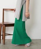 【チャオパニックティピー/CIAOPANIC TYPY】の【夏でも快適】-3キロ見えすっきりシルエットリブスカート グリーン|ID: prp329100004558385 ipo3291000000032656345