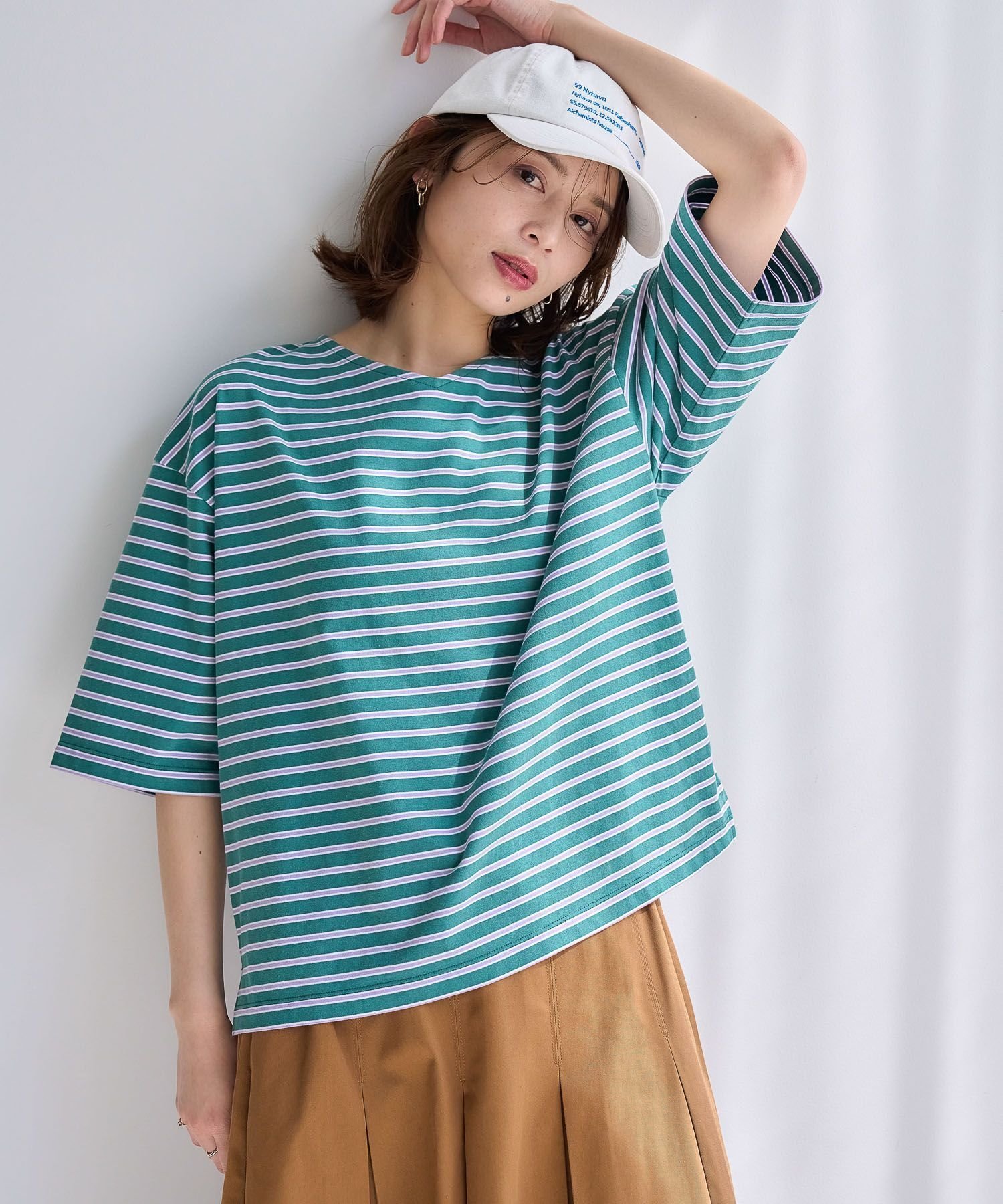 【スタディオ クリップ/studio CLIP】のUSAコットンダブルフロントベーシックTシャツ 人気、トレンドファッション・服の通販 founy(ファニー) 　ファッション　Fashion　レディースファッション　WOMEN　トップス・カットソー　Tops/Tshirt　シャツ/ブラウス　Shirts/Blouses　ロング / Tシャツ　T-Shirts　おすすめ　Recommend　カットソー　Cut And Sew　サロペット　Overalls　シンプル　Simple　ジャケット　Jacket　トレンド　Trend　ベーシック　Basic　ボックス　Box　ボーダー　Border　定番　Standard　無地　Plain Color　 other-1|ID: prp329100004558407 ipo3291000000032260977
