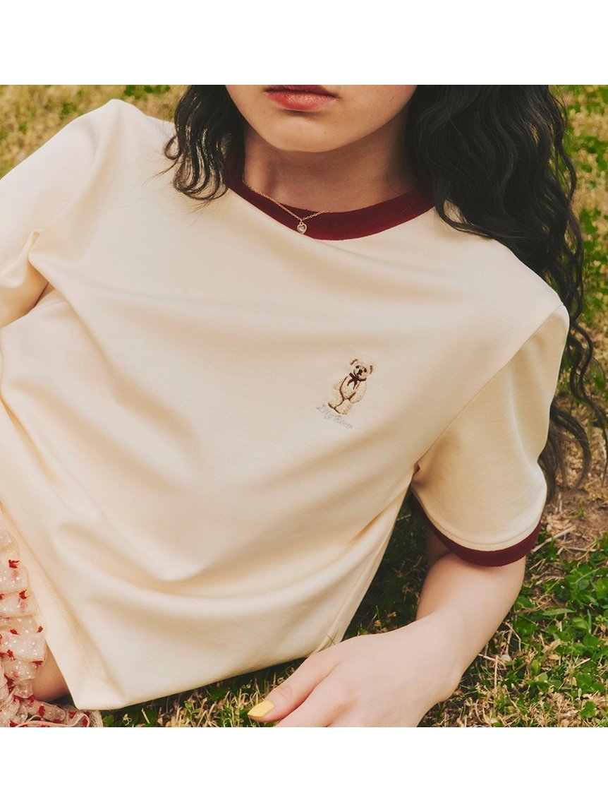 【リリーブラウン/Lily Brown】のスカーフスタイルLily BearTシャツ インテリア・キッズ・メンズ・レディースファッション・服の通販 founy(ファニー) 　ファッション　Fashion　レディースファッション　WOMEN　トップス・カットソー　Tops/Tshirt　シャツ/ブラウス　Shirts/Blouses　ロング / Tシャツ　T-Shirts　インナー　Inner　カットソー　Cut And Sew　キャミワンピース　Cami Dress　コンパクト　Compact　スカーフ　Scarf　デニム　Denim　フィット　Fit　ボーダー　Border　人気　Popularity　夏　Summer　無地　Plain Color　YEL[032]|ID: prp329100004558417 ipo3291000000032311544