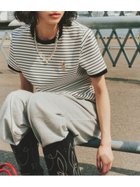 【リリーブラウン/Lily Brown】のスカーフスタイルLily BearTシャツ 人気、トレンドファッション・服の通販 founy(ファニー) ファッション Fashion レディースファッション WOMEN トップス・カットソー Tops/Tshirt シャツ/ブラウス Shirts/Blouses ロング / Tシャツ T-Shirts インナー Inner カットソー Cut And Sew キャミワンピース Cami Dress コンパクト Compact スカーフ Scarf デニム Denim フィット Fit ボーダー Border 人気 Popularity 夏 Summer 無地 Plain Color thumbnail BORDER[933]|ID: prp329100004558417 ipo3291000000032311551