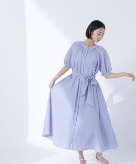 【ナチュラル ビューティー ベーシック/NATURAL BEAUTY BASIC】のシアーベルテッドギャザーワンピース 人気、トレンドファッション・服の通販 founy(ファニー) ファッション Fashion レディースファッション WOMEN ワンピース Dress おすすめ Recommend インナー Inner キャミワンピース Cami Dress シアー Sheer フロント Front リボン Ribbon |ID:prp329100004558428