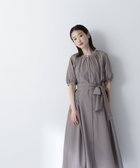 【ナチュラル ビューティー ベーシック/NATURAL BEAUTY BASIC】のシアーベルテッドギャザーワンピース 人気、トレンドファッション・服の通販 founy(ファニー) ファッション Fashion レディースファッション WOMEN ワンピース Dress おすすめ Recommend インナー Inner キャミワンピース Cami Dress シアー Sheer フロント Front リボン Ribbon thumbnail ブラウン|ID: prp329100004558428 ipo3291000000032367610