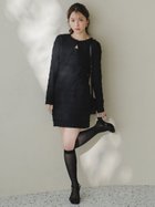 【スナイデル/SNIDEL】のカーデセットカットレースワンピース 人気、トレンドファッション・服の通販 founy(ファニー) ファッション Fashion レディースファッション WOMEN ワンピース Dress カットソー Cut And Sew カーディガン Cardigan クロップド Cropped シンプル Simple フィット Fit フリル Frills ボーダー Border レース Race エレガント 上品 Elegant thumbnail BLK[009]|ID: prp329100004558466 ipo3291000000032226593