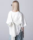 【ローズバッド/ROSE BUD】のバックリボン-T 人気、トレンドファッション・服の通販 founy(ファニー) ファッション Fashion レディースファッション WOMEN オーガンジー Organdy サテン Satin リボン Ribbon 定番 Standard thumbnail WHITE|ID: prp329100004558468 ipo3291000000032341275
