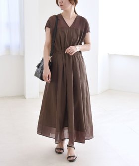 【シップス フォー ウィメン/SHIPS】 quaranciel 洗濯機可能 シアー ドッキング Vネック フレンチスリーブ ワンピース人気、トレンドファッション・服の通販 founy(ファニー) ファッション Fashion レディースファッション WOMEN ワンピース Dress 洗える Washable くるぶし Ankle サンダル Sandals シアー Sheer シンプル Simple スニーカー Sneakers スリーブ Sleeve デコルテ Decolletage ドッキング Docking ネックレス Necklace フレンチ French マキシ Maxi ロング Long 夏 Summer 旅行 Travel エレガント 上品 Elegant 2025年 2025 2025春夏・S/S Ss,Spring/Summer,2025 |ID:prp329100004558469
