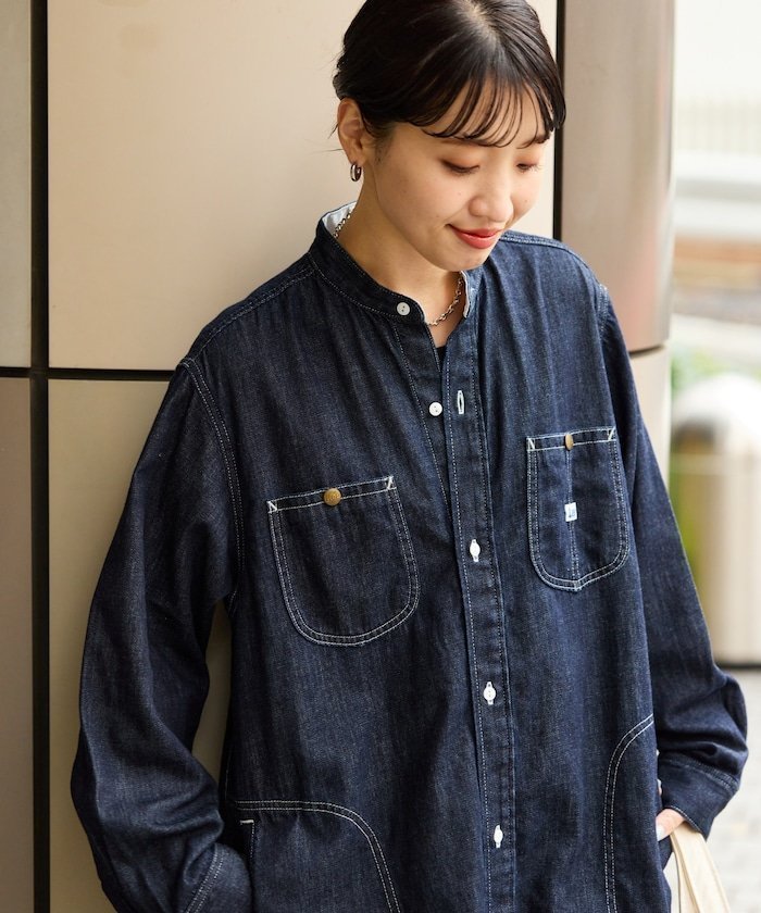 【フリークスストア/FREAK'S STORE】の別注FLARE MAXI ONEPIECE【WEB限定】 25AW インテリア・キッズ・メンズ・レディースファッション・服の通販 founy(ファニー) 　ファッション　Fashion　レディースファッション　Fashion for Women　2025年　2025　2025-2026秋冬・A/W　Autumn/Winter 2025–26 AW25–26　スペシャル　Special, Limited Edition　スリット　Slit, Slit Detail　デニム　Denim, Jeans Material　ボトム　Bottoms, Lower Wear　マキシ　Maxi, Full Length　マニッシュ　Mannish, Boyish　別注　Limited Edition, Custom Order　羽織　Haori, Light Jacket　ネイビー(OW)|ID: prp329100004558504 ipo3291000000034010675