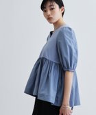 【インディヴィ/INDIVI】のハートネックペプラムカットソー ブルー|ID: prp329100004558507 ipo3291000000032293712