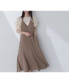 【ナチュラル ビューティー ベーシック/NATURAL BEAUTY BASIC】のVネックマチフレアキャミワンピース ブラウン|ID: prp329100004558509 ipo3291000000032226959