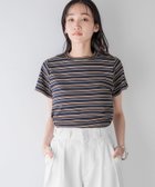 【ローリーズファーム/LOWRYS FARM】のフライスチビTシャツSS 人気、トレンドファッション・服の通販 founy(ファニー) ファッション Fashion レディースファッション Fashion for Women トップス・カットソー Cut & Sew Tops シャツ・ブラウス・オフィスカジュアル Elegant Blouses & Button-Ups ロングTシャツ・Tシャツ Longline T-Shirts & Tees おすすめ Recommended / Our Picks インナー Innerwear キャミ Camisole, Cami Top コンパクト Compact, Small Size サロペット Overalls, Salopette シンプル Simple, Minimal ビスチェ Bustier, Corset Top ベーシック Basic, Essential ボトム Bottoms, Lower Wear ワイド Wide, Wide Fit thumbnail ボーダー80|ID: prp329100004558545 ipo3291000000033448465