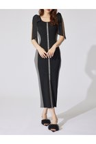 【リエンダ/rienda】のバイカラーリボンワンピース 人気、トレンドファッション・服の通販 founy(ファニー) ファッション Fashion レディースファッション WOMEN ワンピース Dress おすすめ Recommend サンダル Sandals シフォン Chiffon ショルダー Shoulder スニーカー Sneakers フェミニン Feminine ミュール Mule リボン Ribbon 再入荷 Restock/Back In Stock/Re Arrival 羽織 Haori thumbnail BLK|ID: prp329100004558549 ipo3291000000032227317