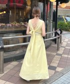 【フューティアランド/futier land】のリネンライクバックリボンワンピース イエロー|ID: prp329100004558552 ipo3291000000032620659