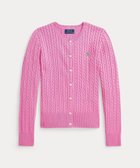 【ラルフローレン/RALPH LAUREN / KIDS】の(ガールズ 7才~16才)ミニケーブル コットン カーディガン 650ピンク|ID: prp329100004558590 ipo3291000000032971776
