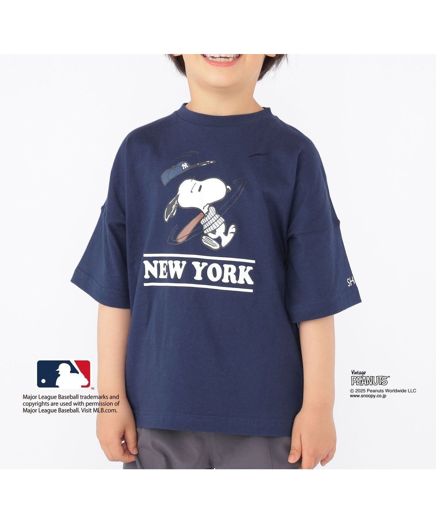 【シップス/SHIPS / KIDS】のSHIPS KIDS 100~125cm / PEANUTS*MLB プリント Tシャツ インテリア・キッズ・メンズ・レディースファッション・服の通販 founy(ファニー) 　ファッション　Fashion　キッズファッション　Fashion for Kids　アメリカン　American Style　キャラクター　Character, Licensed Characters　グラフィック　Graphic, Graphic Design　コラボ　Collaboration, Collab　ショルダー　Shoulder, Shoulder Strap　スペシャル　Special, Limited Edition　スポーツ　Sports, Activewear　ドロップ　Drop Shoulder, Dropped Style　プリント　Print, Printed Pattern　おすすめ　Recommended / Our Picks　ギフト プレゼント　Gift / Present　ネイビー|ID: prp329100004558621 ipo3291000000032996950