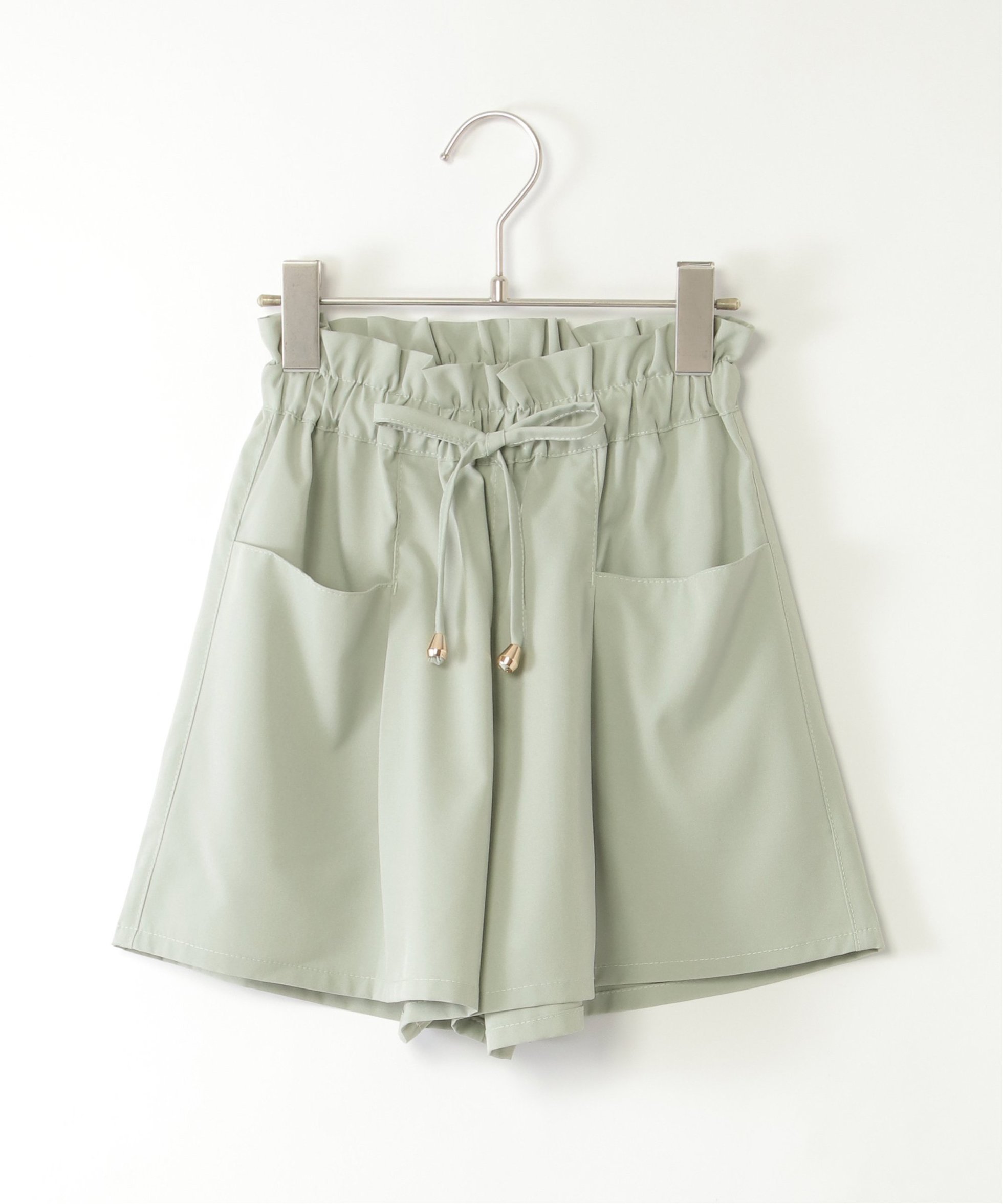 【イッカ/ikka / KIDS】の【速乾/接触冷感】涼やかキュロット(120~160cm) インテリア・キッズ・メンズ・レディースファッション・服の通販 founy(ファニー) 　ファッション　Fashion　キッズファッション　Fashion for Kids　ガーリー　Girly, Feminine Style　キュロット　Culottes, Wide Shorts　スピンドル　Spindle, Drawcord　ハーフ　Half, Half-Length　フリル　Frill, Ruffle　ミントグリーン|ID: prp329100004558634 ipo3291000000032762515