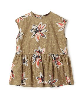 【トゥモローランド/TOMORROWLAND】のアイレットプルメリア ペプラムブラウス 人気、トレンドファッション・服の通販 founy(ファニー) ファッション Fashion レディースファッション Fashion for Women トップス・カットソー Cut & Sew Tops シャツ・ブラウス・オフィスカジュアル Elegant Blouses & Button-Ups おすすめ Recommended / Our Picks アイレット Eyelet Lace テクスチャー Texture, Textured Fabric バランス Balance, Style Balance フェミニン Feminine, Girly プリント Print, Printed Pattern ペプラム Peplum, Flared Hem モチーフ Motif, Design Theme ワイド Wide, Wide Fit エレガント 上品 Elegant |ID:prp329100004558655