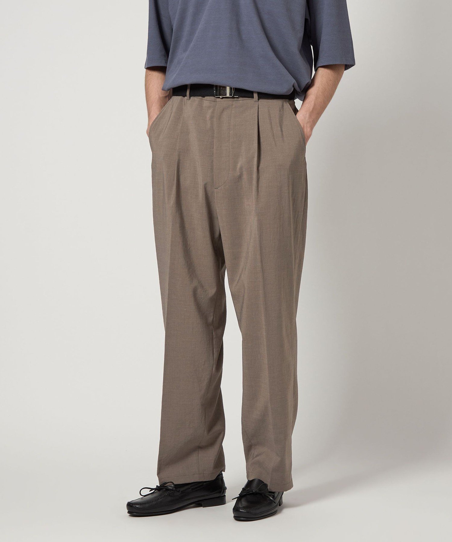 【ビューティ&ユース ユナイテッドアローズ/BEAUTY&YOUTH / UNITED ARROWS / MEN】のSteven Alan RENULNN アウト ワンプリーツ スラックス インテリア・キッズ・メンズ・レディースファッション・服の通販 founy(ファニー) 　ファッション　Fashion　メンズファッション　MEN　スマート　Smart　スラックス　Slacks　テーパード　Tapered　ドレープ　Drape　プリーツ　Pleats　夏　Summer　MOCA|ID: prp329100004558681 ipo3291000000032294992