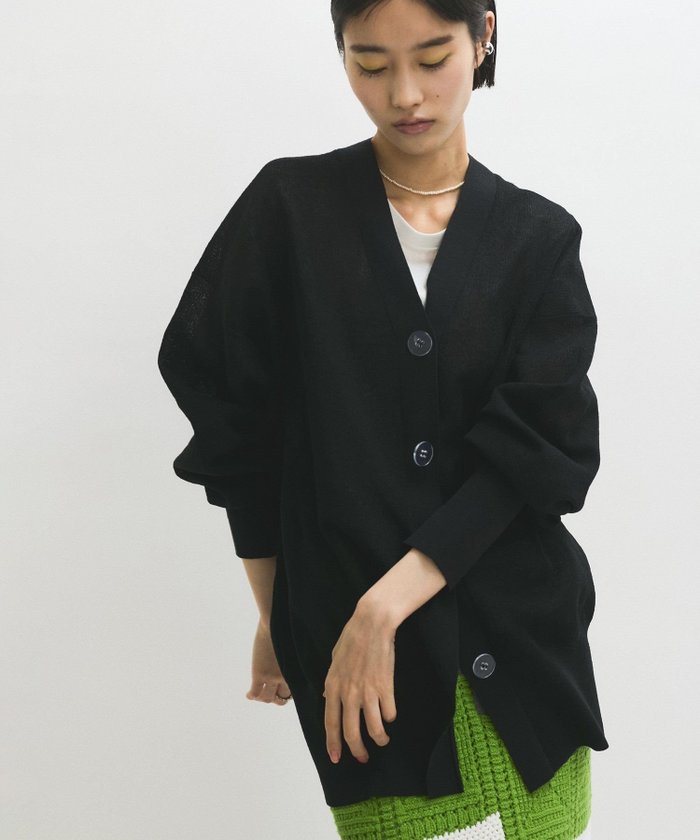【アダム エ ロペ/ADAM ET ROPE'】のJACQUARDカーディガン インテリア・キッズ・メンズ・レディースファッション・服の通販 founy(ファニー) https://founy.com/ ファッション Fashion レディースファッション Fashion for Women トップス・カットソー Cut & Sew Tops カーディガン・羽織り Layered Style Cardigans インナー Innerwear 春 Spring カーディガン Cardigan, Knitwear キャミソール Camisole, Spaghetti Strap Top シアー Sheer, See-Through シンプル Simple, Minimal ジャカード／ジャガード Jacquard, Woven Pattern スリーブ Sleeve, Long Sleeve / Short Sleeve タンク Tank Top, Sleeveless Top ダブル Double, Double-Breasted ポケット Pocket, Pocket Detail 羽織 Haori, Light Jacket S/S・春夏 SS, Spring/Summer, Warm Season おすすめ Recommended / Our Picks 夏 Summer 2025年 2025 2025春夏・S/S Spring/Summer 2025 SS25 |ID: prp329100004558684 ipo3291000000033481779