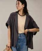 【サロン アダム エ ロペ/SALON adam et rope'】の【WEB限定】シアーエアリージャケットライクブラウス 洗える ブラック(01)|ID: prp329100004558693 ipo3291000000032681608
