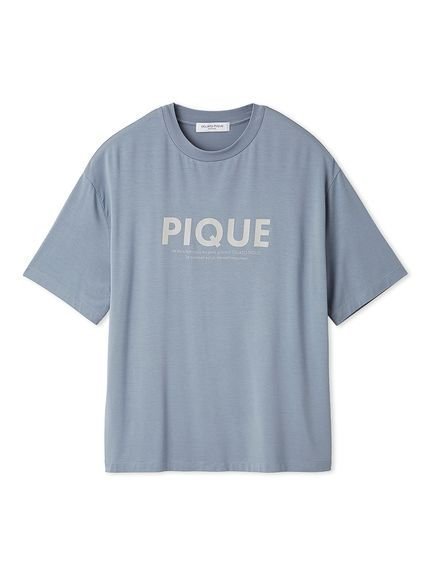 【ジェラートピケ オム/GELATO PIQUE HOMME / MEN】の【HOMME】接触冷感レーヨンピケロゴTシャツ インテリア・キッズ・メンズ・レディースファッション・服の通販 founy(ファニー) 　ファッション　Fashion　メンズファッション　Fashion for Men　なめらか　Smooth, Silky Texture　シンプル　Simple, Minimal　スタイリッシュ　Stylish, Fashionable　セットアップ　Set-Up, Coordinated Outfit　ハーフ　Half, Half-Length　BLU[086]|ID: prp329100004558765 ipo3291000000032763900