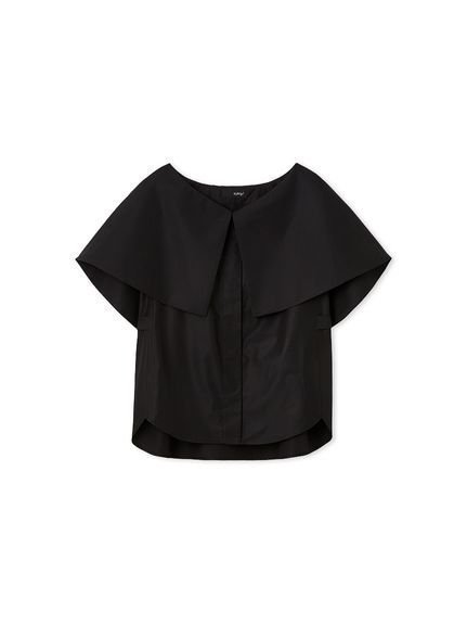 【スタイリング/styling】のケープカラーノースリーブシャツ インテリア・キッズ・メンズ・レディースファッション・服の通販 founy(ファニー) 　ファッション　Fashion　レディースファッション　Fashion for Women　トップス・カットソー　Cut & Sew Tops　キャミソール&ノースリーブ　Camisoles & Sleeveless Tops　シャツ・ブラウス・オフィスカジュアル　Elegant Blouses & Button-Ups　シェイプ　Shape, Slim Fit　タイプライター　Typewriter Fabric, Crisp Cotton　ノースリーブ　Sleeveless, No-Sleeve　ラウンド　Round, Round Neck　BLK[009]|ID: prp329100004558790 ipo3291000000032759958