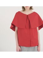 【スタイリング/styling】のケープカラーノースリーブシャツ RED[046]|ID: prp329100004558790 ipo3291000000032759959