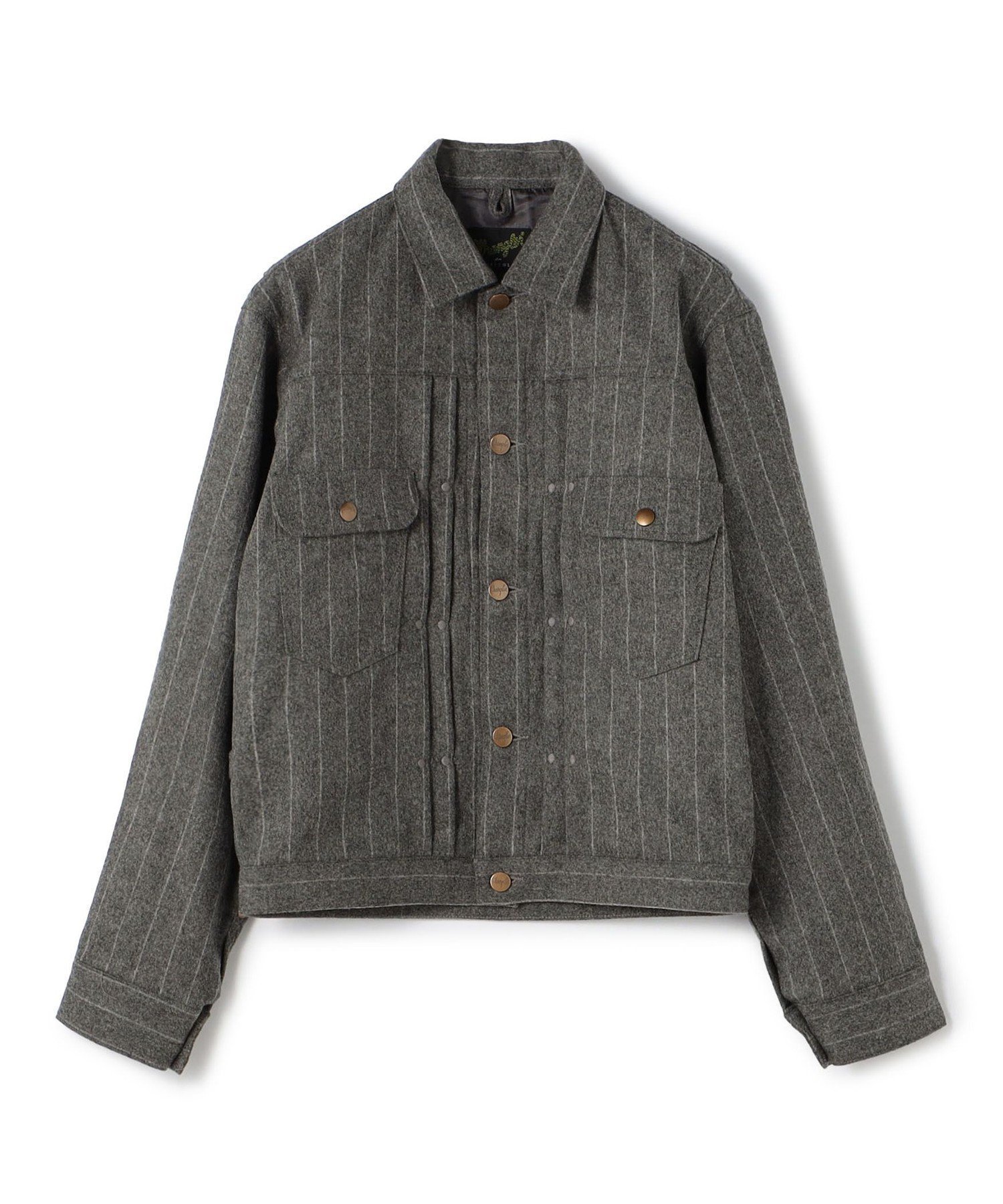 【トゥモローランド/TOMORROWLAND / MEN】の【別注】Wrangler 111MJ ウールフランネル ブルゾン FOX BROTHERS インテリア・キッズ・メンズ・レディースファッション・服の通販 founy(ファニー) 　ファッション　Fashion　メンズファッション　Men's Style Online　エレガント 上品　Elegant　スカーフ　Scarf　テーラード　Tailored　ブルゾン　Blouson　プリーツ　Pleats　モダン　Modern　別注　Special Order　16 グレー系|ID: prp329100004558797 ipo3291000000032657168