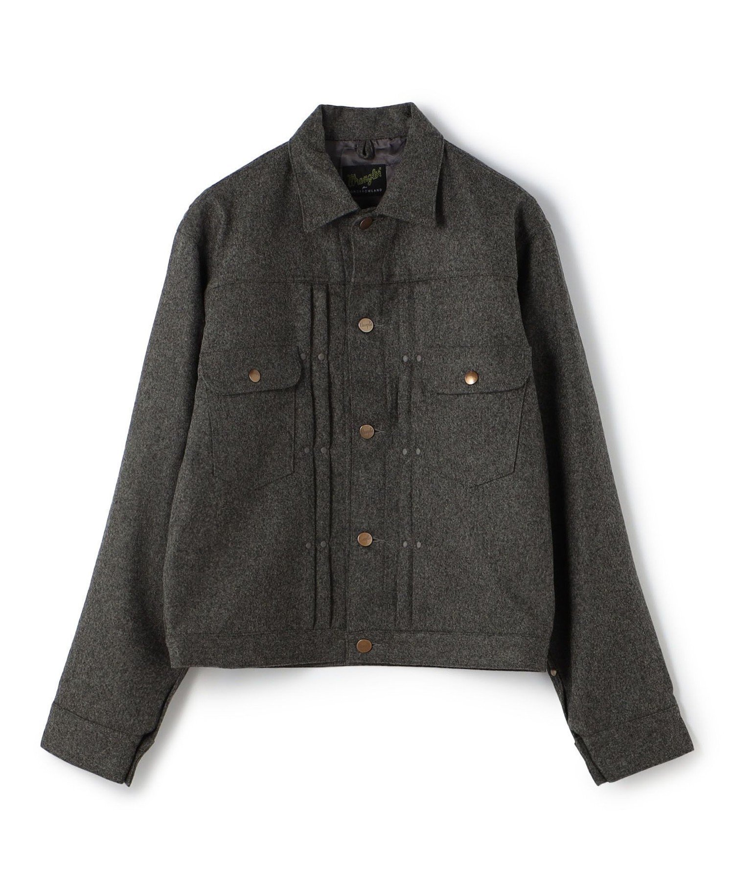 【トゥモローランド/TOMORROWLAND / MEN】の【別注】Wrangler 111MJ ウールフランネル ブルゾン FOX BROTHERS インテリア・キッズ・メンズ・レディースファッション・服の通販 founy(ファニー) 　ファッション　Fashion　メンズファッション　Men's Style Online　エレガント 上品　Elegant　スカーフ　Scarf　テーラード　Tailored　ブルゾン　Blouson　プリーツ　Pleats　モダン　Modern　別注　Special Order　17 チャコールグレー|ID: prp329100004558797 ipo3291000000032657170