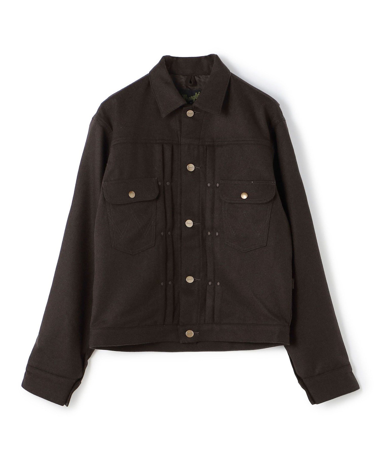 【トゥモローランド/TOMORROWLAND / MEN】の【別注】Wrangler 111MJ ウールフランネル ブルゾン FOX BROTHERS インテリア・キッズ・メンズ・レディースファッション・服の通販 founy(ファニー) 　ファッション　Fashion　メンズファッション　Men's Style Online　エレガント 上品　Elegant　スカーフ　Scarf　テーラード　Tailored　ブルゾン　Blouson　プリーツ　Pleats　モダン　Modern　別注　Special Order　49 ダークブラウン|ID: prp329100004558797 ipo3291000000032657172