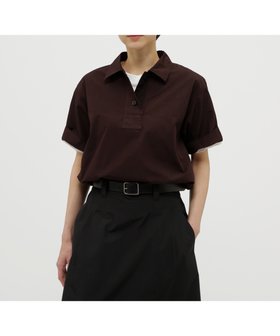 【マーガレットハウエル/MARGARET HOWELL】のCOMPACT COTTON POPLIN SHIRT 人気、トレンドファッション・服の通販 founy(ファニー) ファッション Fashion レディースファッション Fashion for Women トップス・カットソー Cut & Sew Tops シャツ・ブラウス・オフィスカジュアル Elegant Blouses & Button-Ups スリット Slit, Slit Detail ベーシック Basic, Essential ポロシャツ Polo Shirt, Collared Tee |ID:prp329100004558812