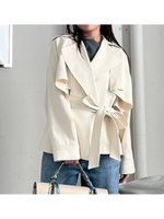 【フレイ アイディー/FRAY I.D】の3wayミドルトレンチコート 人気、トレンドファッション・服の通販 founy(ファニー) ファッション Fashion レディースファッション WOMEN アウター Coat Outerwear コート Coats トレンチコート Trench Coats ガウン Gown クラシカル Classical ショート Short ジャケット Jacket ツイル Twill フェミニン Feminine フロント Front ボレロ Bolero ミドル Middle リラックス Relax 定番 Standard |ID:prp329100004558849