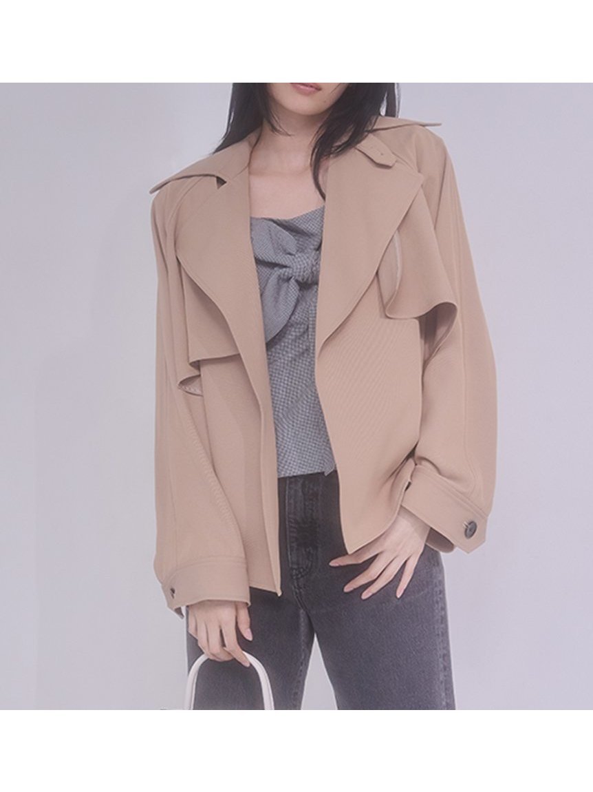 【フレイ アイディー/FRAY I.D】の3wayミドルトレンチコート インテリア・キッズ・メンズ・レディースファッション・服の通販 founy(ファニー) 　ファッション　Fashion　レディースファッション　WOMEN　アウター　Coat Outerwear　コート　Coats　トレンチコート　Trench Coats　ガウン　Gown　クラシカル　Classical　ショート　Short　ジャケット　Jacket　ツイル　Twill　フェミニン　Feminine　フロント　Front　ボレロ　Bolero　ミドル　Middle　リラックス　Relax　定番　Standard　BEG[037]|ID: prp329100004558849 ipo3291000000032230407