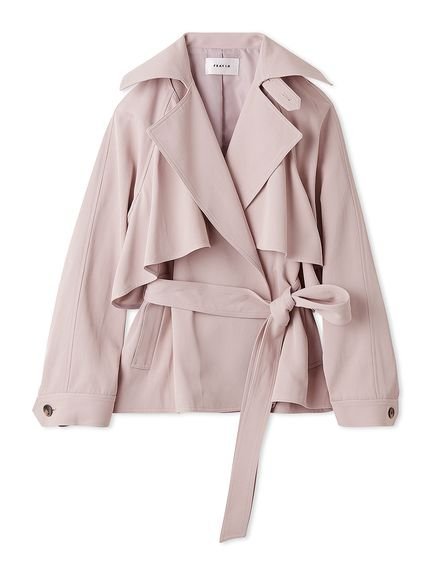 【フレイ アイディー/FRAY I.D】の3wayミドルトレンチコート インテリア・キッズ・メンズ・レディースファッション・服の通販 founy(ファニー) 　ファッション　Fashion　レディースファッション　WOMEN　アウター　Coat Outerwear　コート　Coats　トレンチコート　Trench Coats　ガウン　Gown　クラシカル　Classical　ショート　Short　ジャケット　Jacket　ツイル　Twill　フェミニン　Feminine　フロント　Front　ボレロ　Bolero　ミドル　Middle　リラックス　Relax　定番　Standard　PNK[066]|ID: prp329100004558849 ipo3291000000032230408