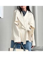 【フレイ アイディー/FRAY I.D】の3wayミドルトレンチコート 人気、トレンドファッション・服の通販 founy(ファニー) ファッション Fashion レディースファッション Fashion for Women アウター Coat / Outerwear Collection コート・ロングコート・ピーコート Long Coats, Peacoats & More トレンチコート / 春秋の定番アウター Trench Coats ガウン Gown, Robe クラシカル Classical, Vintage-Inspired ショート Short, Short Length ジャケット Jacket, Outerwear ツイル Twist, Twisted Detail フェミニン Feminine, Girly フロント Front, Front Design ボレロ Bolero, Short Cardigan ミドル Middle Length, Mid Height リラックス Relax, Relaxed Fit 定番 Standard, Basic Item thumbnail IVR[003]|ID: prp329100004558849 ipo3291000000033583610