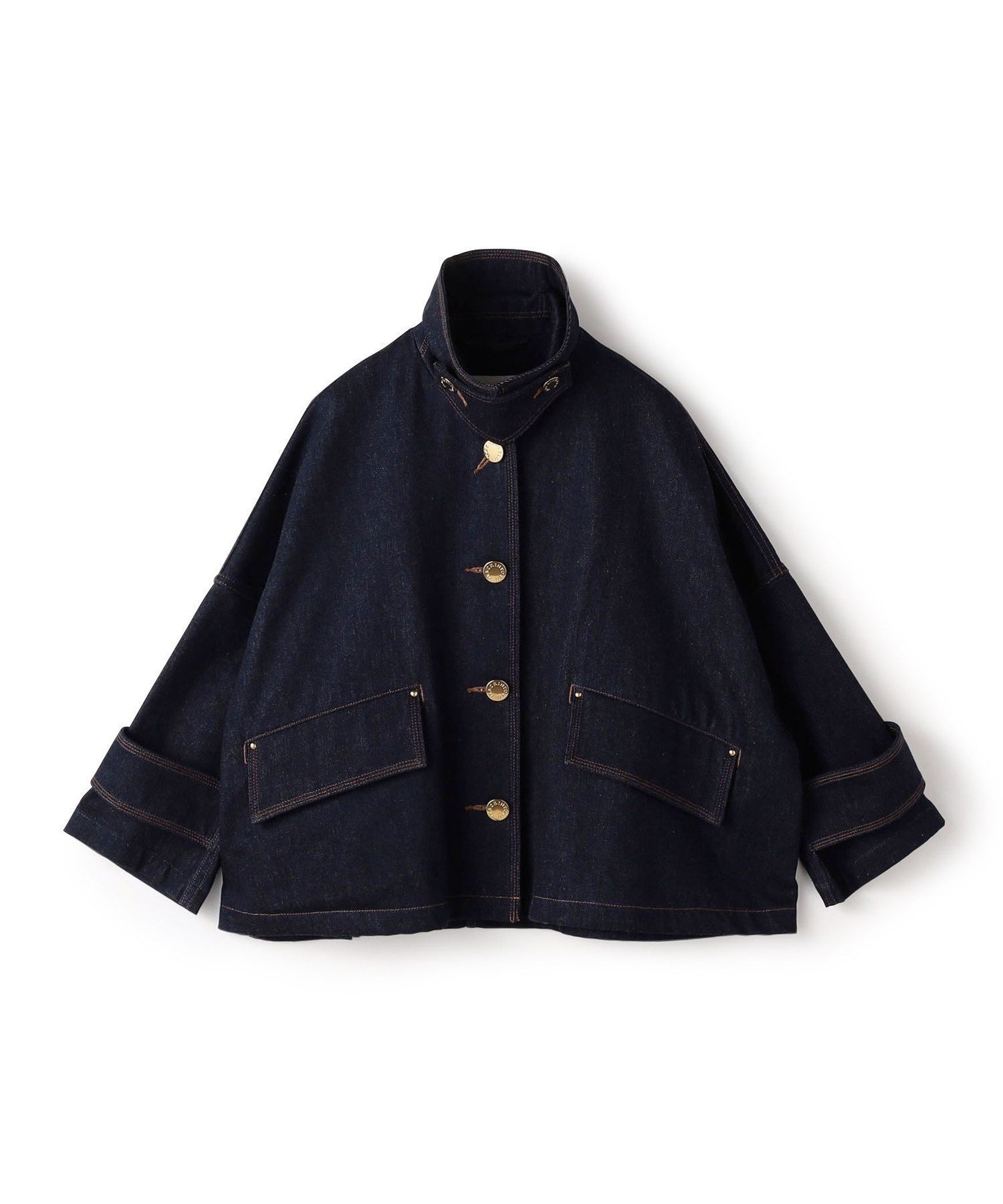 【トゥモローランド/TOMORROWLAND】の【別注】MACKINTOSH HUMBIE DENIM ジャケット インテリア・キッズ・メンズ・レディースファッション・服の通販 founy(ファニー) 　ファッション　Fashion　レディースファッション　Fashion for Women　アウター　Coat / Outerwear Collection　レディースジャケット・軽アウター　Jackets　おすすめ　Recommended / Our Picks　エレガント 上品　Elegant　ジャケット　Jacket, Outerwear　スマート　Smart, Elegant　デニム　Denim, Jeans Material　バランス　Balance, Style Balance　フェミニン　Feminine, Girly　メタル　Metal, Metal Parts　ラウンド　Round, Round Neck　別注　Limited Edition, Custom Order　69 ネイビー|ID: prp329100004558858 ipo3291000000033575329