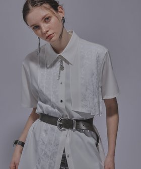 【ハレ/HARE】のジャガードアシメプリーツシャツ 人気、トレンドファッション・服の通販 founy(ファニー) ファッション Fashion レディースファッション WOMEN トップス・カットソー Tops/Tshirt シャツ/ブラウス Shirts/Blouses プリーツ Pleats メタル Metal 人気 Popularity 定番 Standard |ID:prp329100004558859