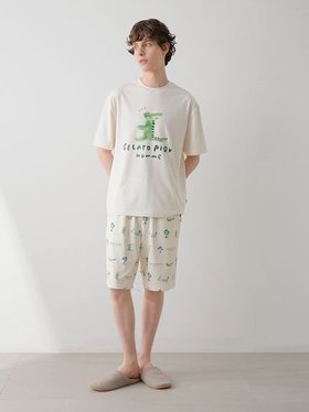 【ジェラートピケ オム/GELATO PIQUE HOMME / MEN】の【HOMME】【接触冷感】ワニ柄 プリントハーフパンツ 人気、トレンドファッション・服の通販 founy(ファニー) ファッション Fashion メンズファッション Men's Style Online ボトムス Bottoms/Men ハーフ / ショートパンツ Short Pants おすすめ Recommend なめらか Smooth カットソー Cut And Sew コレクション Collection ハーフ Half プリント Print ポケット Pocket リラックス Relax 夏 Summer |ID:prp329100004558887