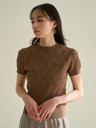 【スナイデル/SNIDEL】のSustainableワンポイントニットプルオーバー BRW[058]|ID:prp329100004558902