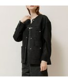 【ジョンブルプライベートラボ/Johnbull Private labo】のヌバックハンドステッチカバーオール 人気、トレンドファッション・服の通販 founy(ファニー) ファッション Fashion レディースファッション WOMEN バッグ Bag ジャケット Jacket ジーンズ Jeans ダメージ Damage デニム Denim ポケット Pocket リラックス Relax ワーク Work エレガント 上品 Elegant thumbnail ブラック|ID: prp329100004558904 ipo3291000000032385780