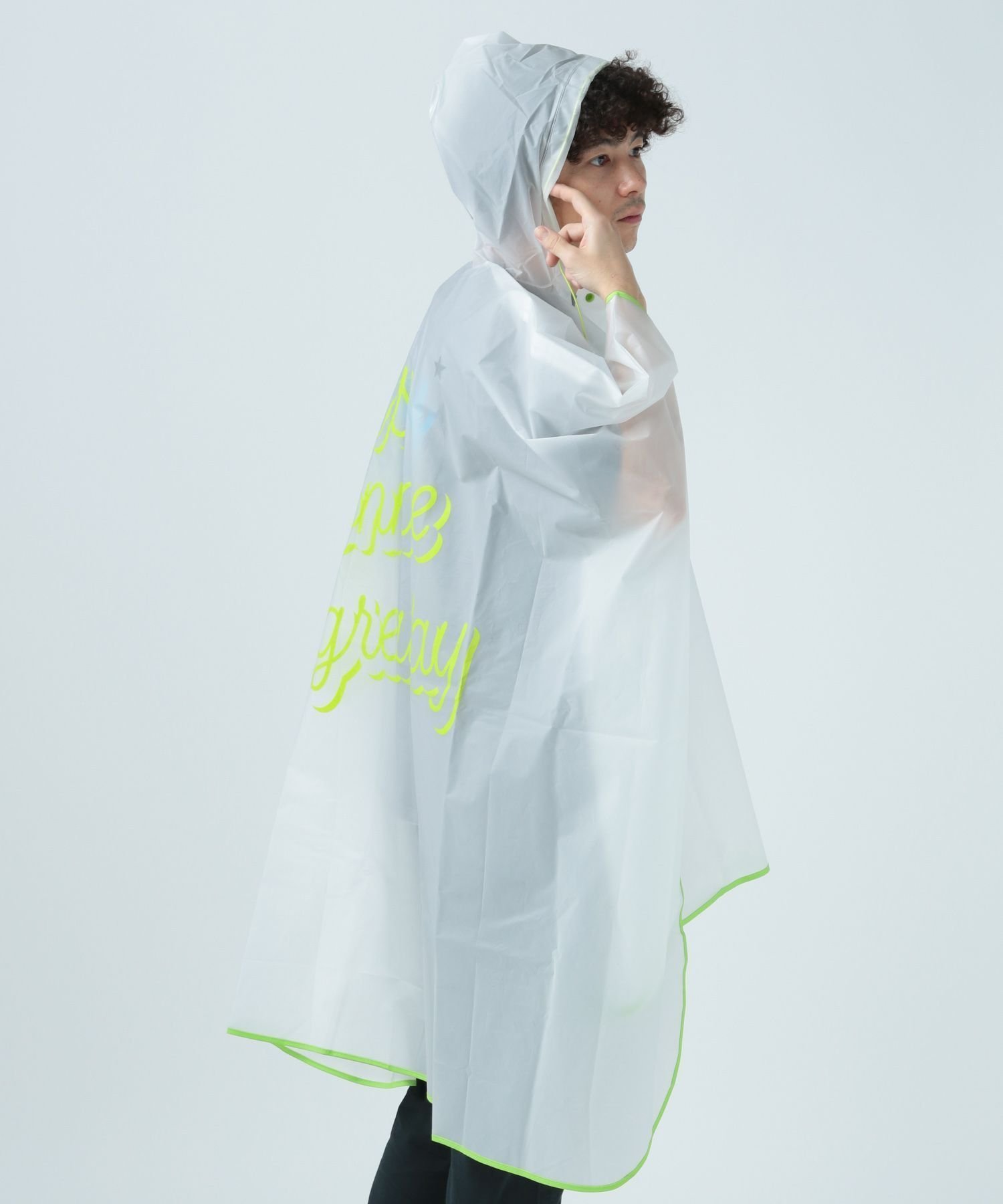 【ベイフロー/BAYFLOW】の自転車に乗りやすい BFTYPOポンチョ インテリア・キッズ・メンズ・レディースファッション・服の通販 founy(ファニー) 　ファッション　Fashion　レディースファッション　WOMEN　アウター　Coat Outerwear　ポンチョ　Ponchos　ネオン　Neon　プリント　Print　ポンチョ　Poncho　ライトグリーン72|ID: prp329100004558916 ipo3291000000032295864