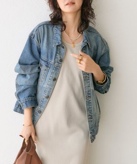 【リヴドロワ/RIVE DROITE】の【羽織るだけでサマになる】デニムジャケット 人気、トレンドファッション・服の通販 founy(ファニー) ファッション Fashion レディースファッション WOMEN アウター Coat Outerwear ジャケット Jackets デニムジャケット Denim Jackets ウェーブ Wave カットソー Cut And Sew ジャケット Jacket ストレート Straight デニム Denim 定番 Standard バランス Balance ポケット Pocket ロング Long 2022年 2022 2022-2023秋冬・A/W Aw/Autumn/Winter//Fw/Fall-Winter/2022-2023 おすすめ Recommend |ID:prp329100004558984